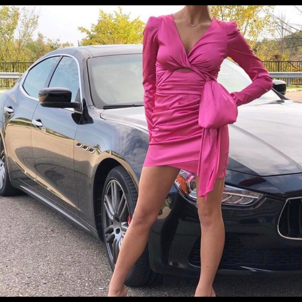 Hot pink Barbie dress